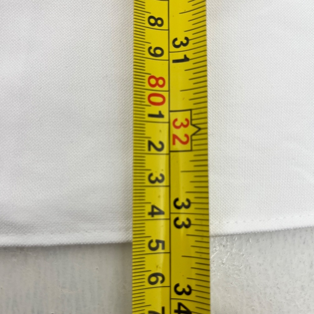 Van Heusen Mens 17.5 Button Down Shirt White Oeko Tex Regular‎ Fit Wrinkle Free - Picture 10 of 10